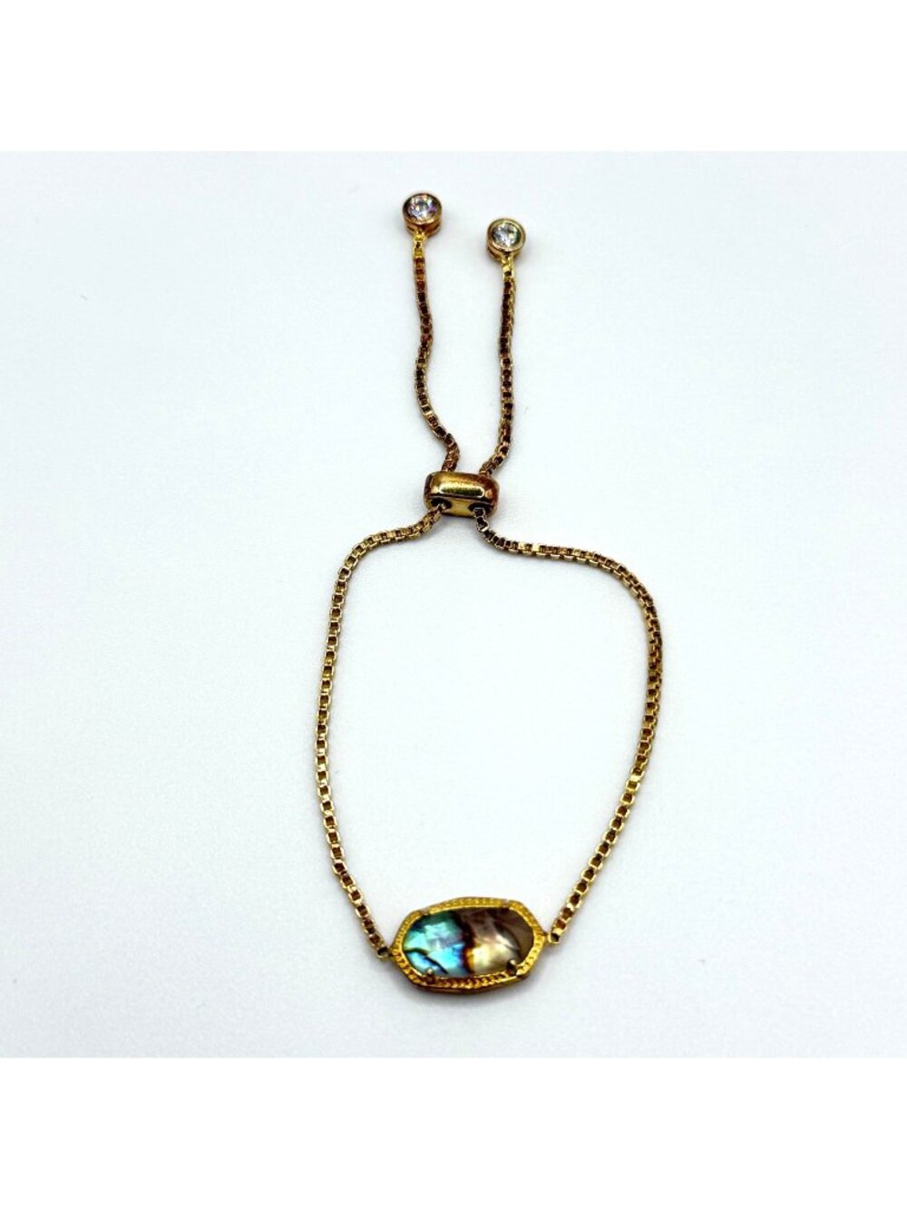 Kendra Scott Gold-Tone Adjustable Bracelet With Crystal Accents